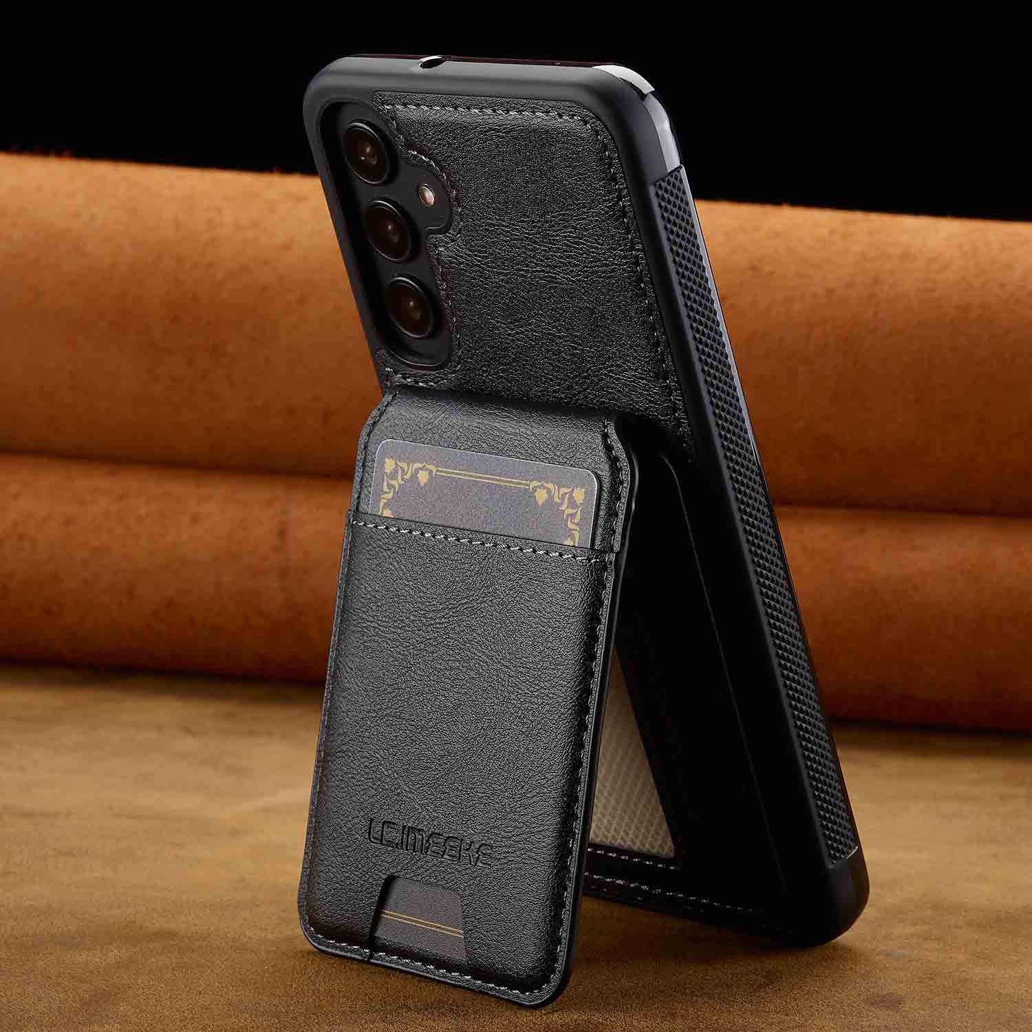 Magnetic Holder Card Case Cover for Samsung S Series