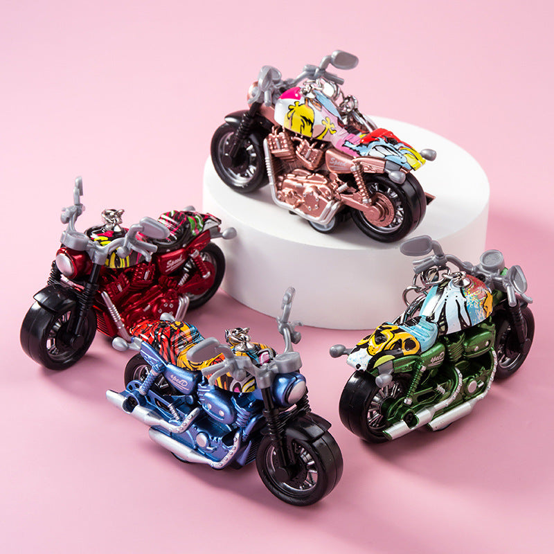 🏍️✨ REV UP YOUR KEYS! The Realistic Rolling Motorcycle Keychain ✨🏍️