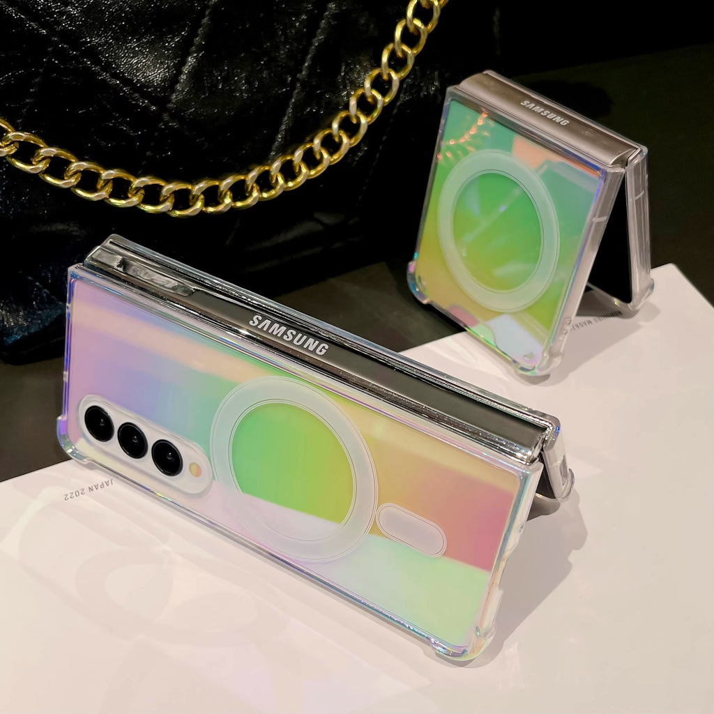 Rainbow Magnets Case Cover for Samsung Flip Fold Serie