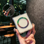 Transparent Glitter Magnetic Case Cover for Samsung Flip Serie
