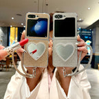Love Mirror Case Cover for Samsung Flip Series