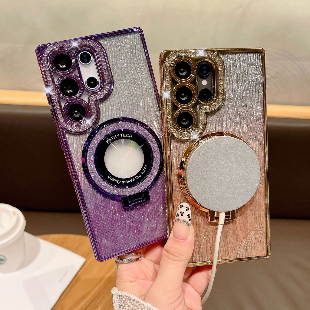 🔥Dazzling Folding Bracket That Sparkles Case Cover for Samsung S Series