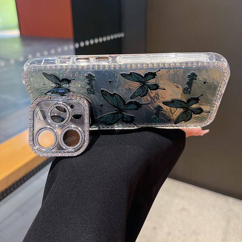 Butterfly Folding Stand Case Cover for iPhone