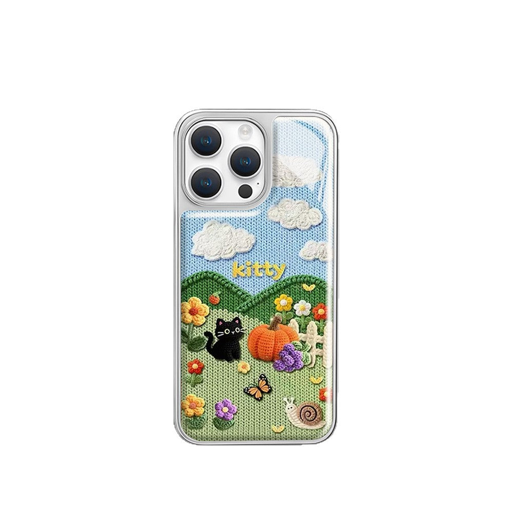 Pixel Art Cat Garden Case for iPhone - Buy 2: FREE SHIPPING🛫 & 40% OFF 2nd🔥
