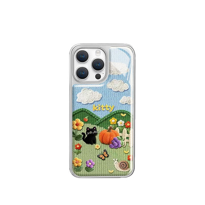 Pixel Art Cat Garden Case for iPhone - Buy 2: FREE SHIPPING🛫 & 40% OFF 2nd🔥