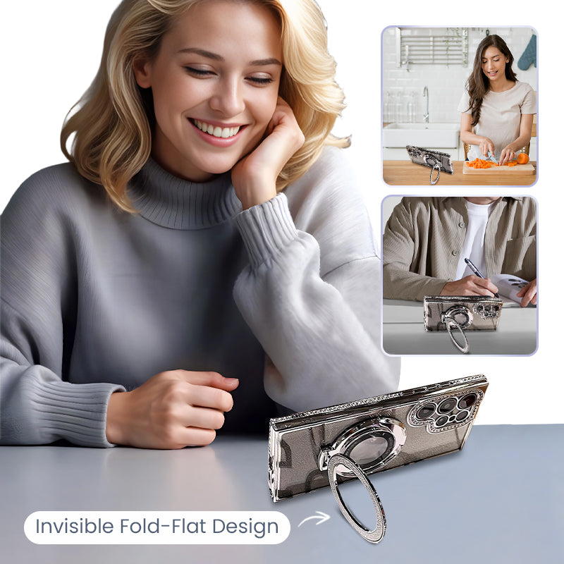 Dazzling Folding Bracket That Sparkles Case Cover for Samsung S Series