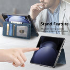 Split Magnetic Wallet Case Cover for Samsung Fold Series