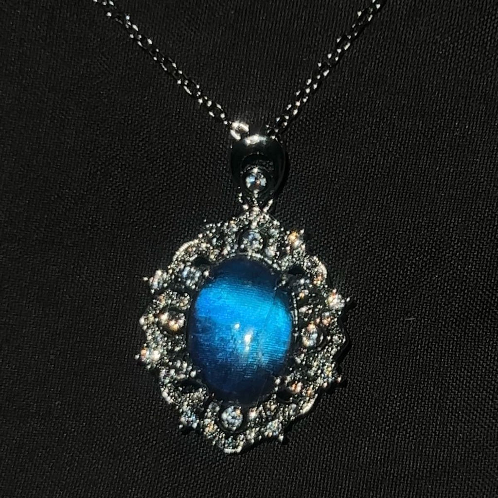 🌊💎 Ocean's Soul Blue Sapphire Necklace - Wear the Magic of Moonlit Seas 💎🌊