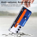 Multifunctional Card Case and Portable Wrist Strap Case Cover for Samsung Fold Series