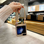 Stunning Glitter Hand Strap Case Cover for Samsung Flip Series