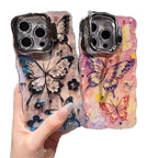 Oil Painting Style Butterfly Case Cover for iPhone
