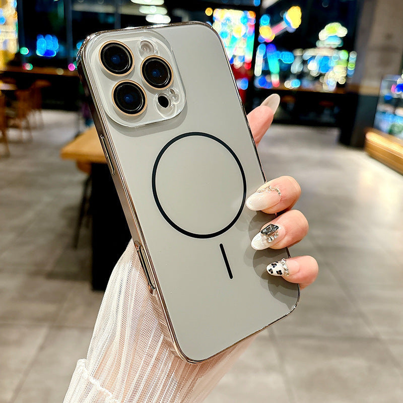 Frosted Electroplated Frame Case Cover for iPhone