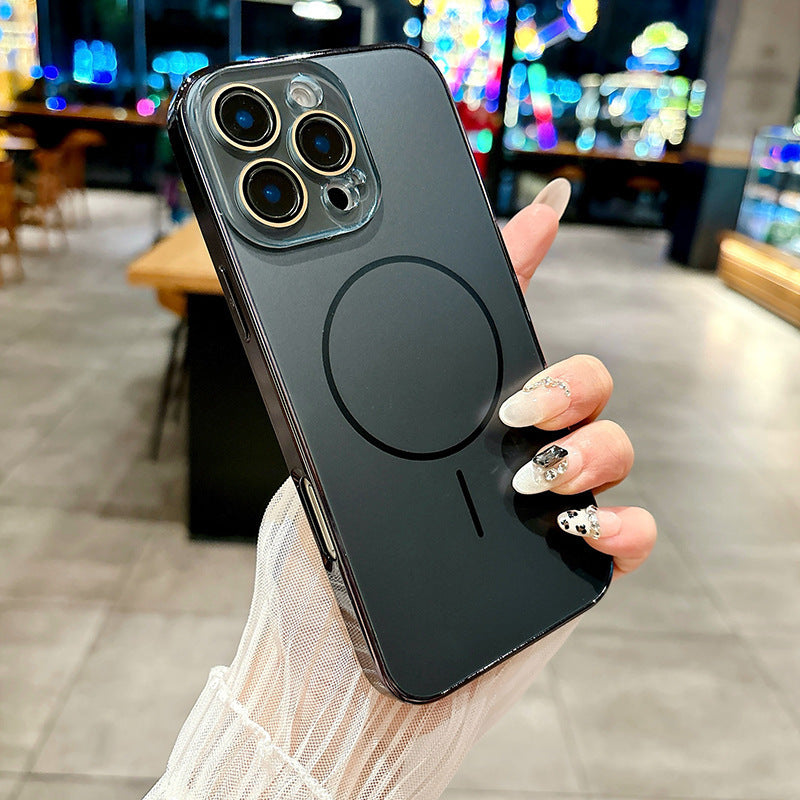 Frosted Electroplated Frame Case Cover for iPhone