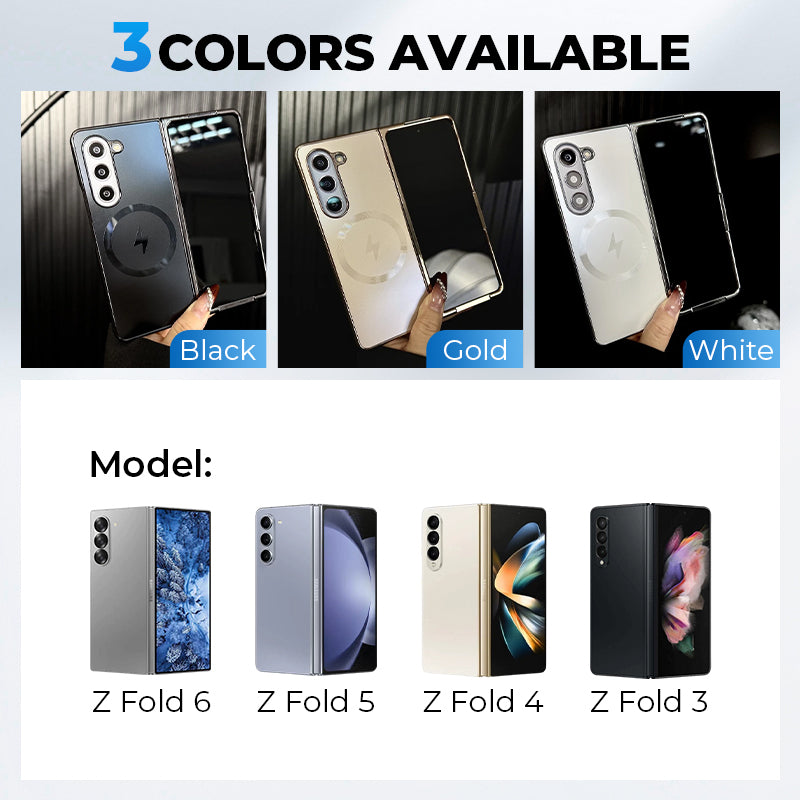 Electroplated Frosted Magnetic Case Cover for Samsung Fold Series