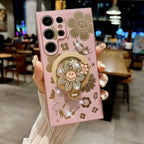 Folding Smiley Stand Magnetic Case Cover for Samsung S Series