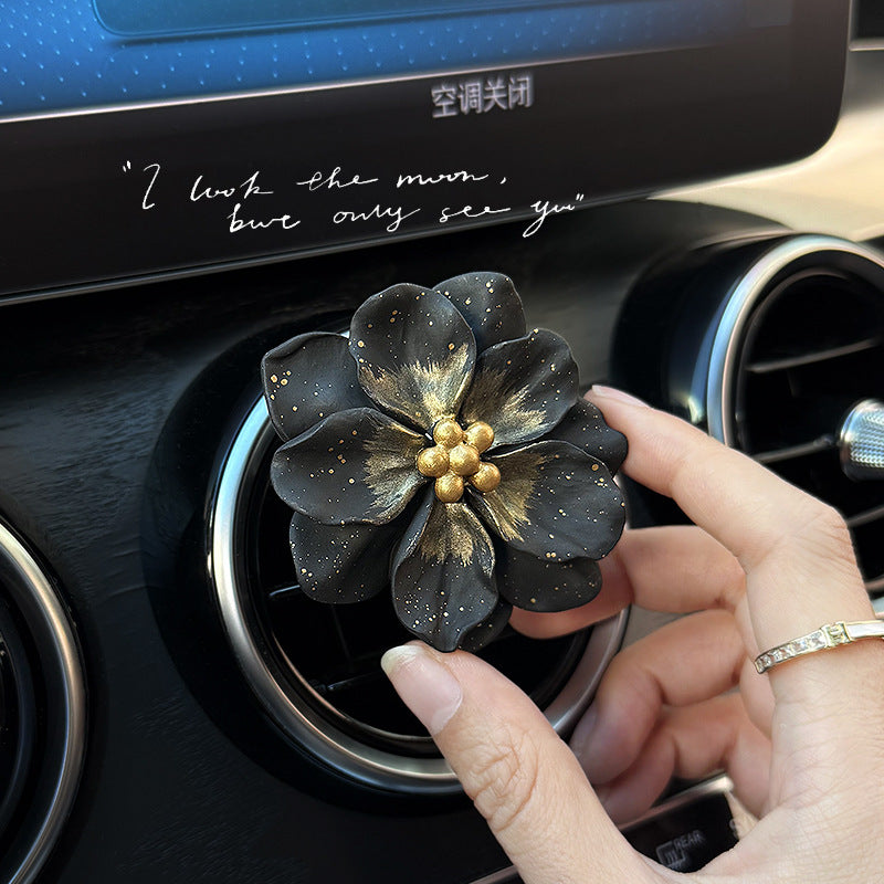 🦋✨ Midnight Bloom Vent Charm - Where Mystical Beauty Meets the Open Road ✨🌙