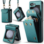 Leather Wallet Lanyard Case Cover for Samsung Flip Serie