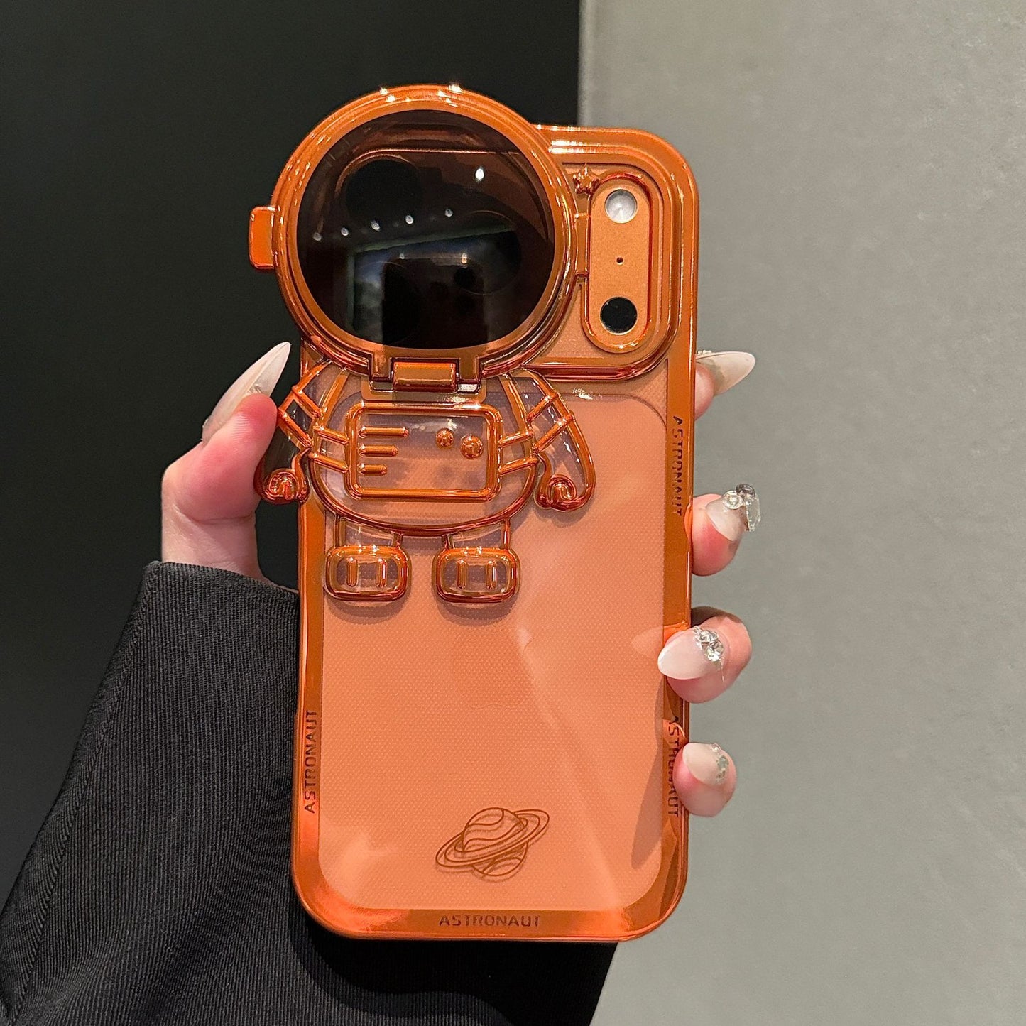Astronaut Lens Full-Coverage Foldable Stand Case for iPhone - Buy 2: FREE SHIPPING🛫 & 40% OFF 2nd🔥