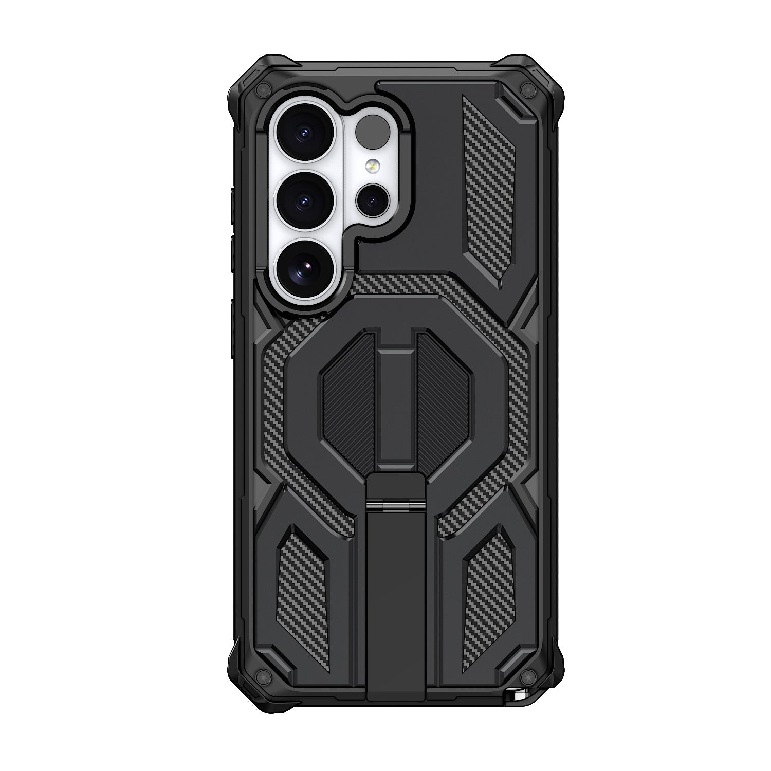 Heavy-Duty Tactical Samsung Galaxy Case with Magnetic Stand & Car Mount Compatibility