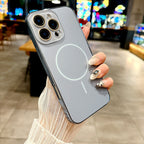 Frosted Electroplated Frame Case Cover for iPhone