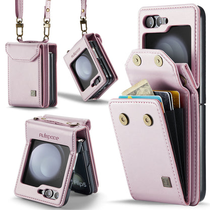 Leather Wallet Lanyard Case Cover for Samsung Flip Serie