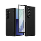 Satin-Finish Magnetic Hinge Screen-Covering Case Cover for Samusng Fold Series