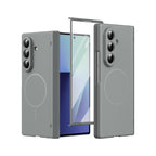 Satin-Finish Magnetic Hinge Screen-Covering Case Cover for Samusng Fold Series