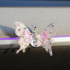 Diamond Butterfly Ornament with Fluttering Wings