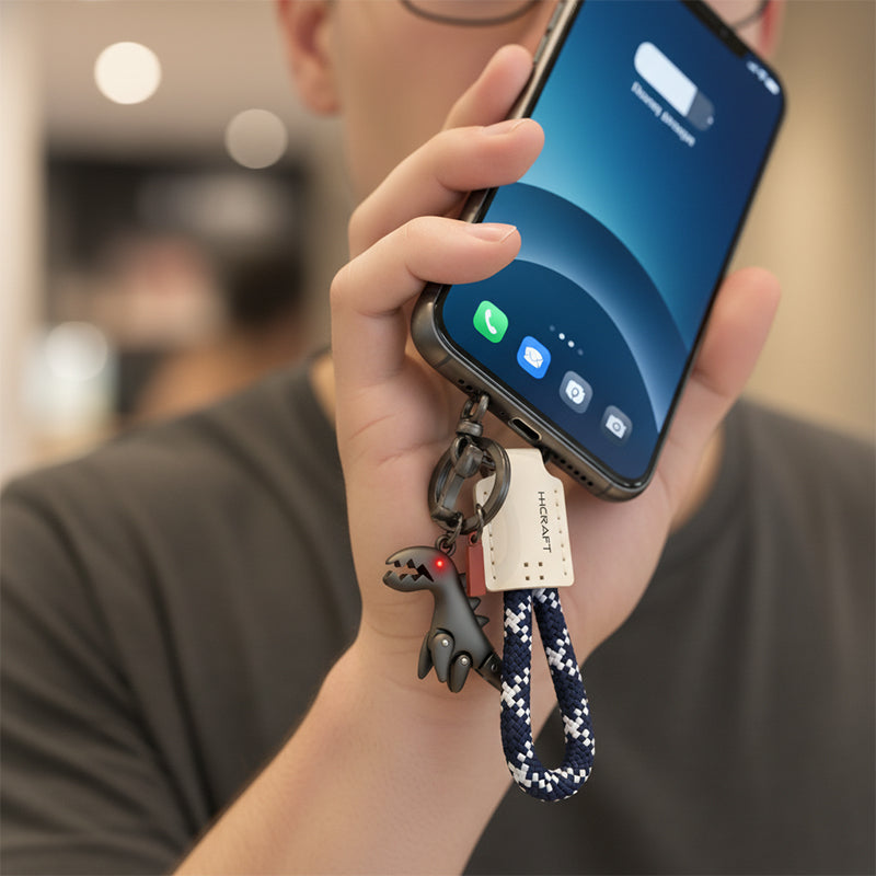 Aluminum Alloy Dinosaur Charm Paired with a Hand-woven Bracelet-🔥Second Item at 40% OFF