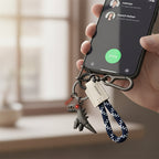 Aluminum Alloy Dinosaur Charm Paired with a Hand-woven Bracelet-🔥Second Item at 40% OFF