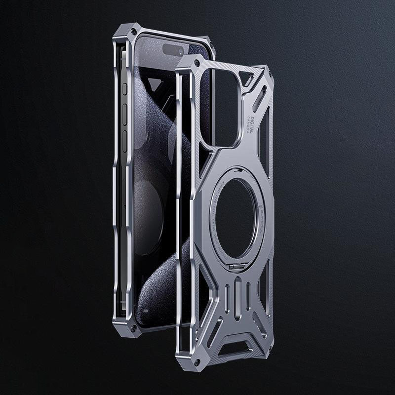 External Alloy Skeleton Case Cover for iPhone