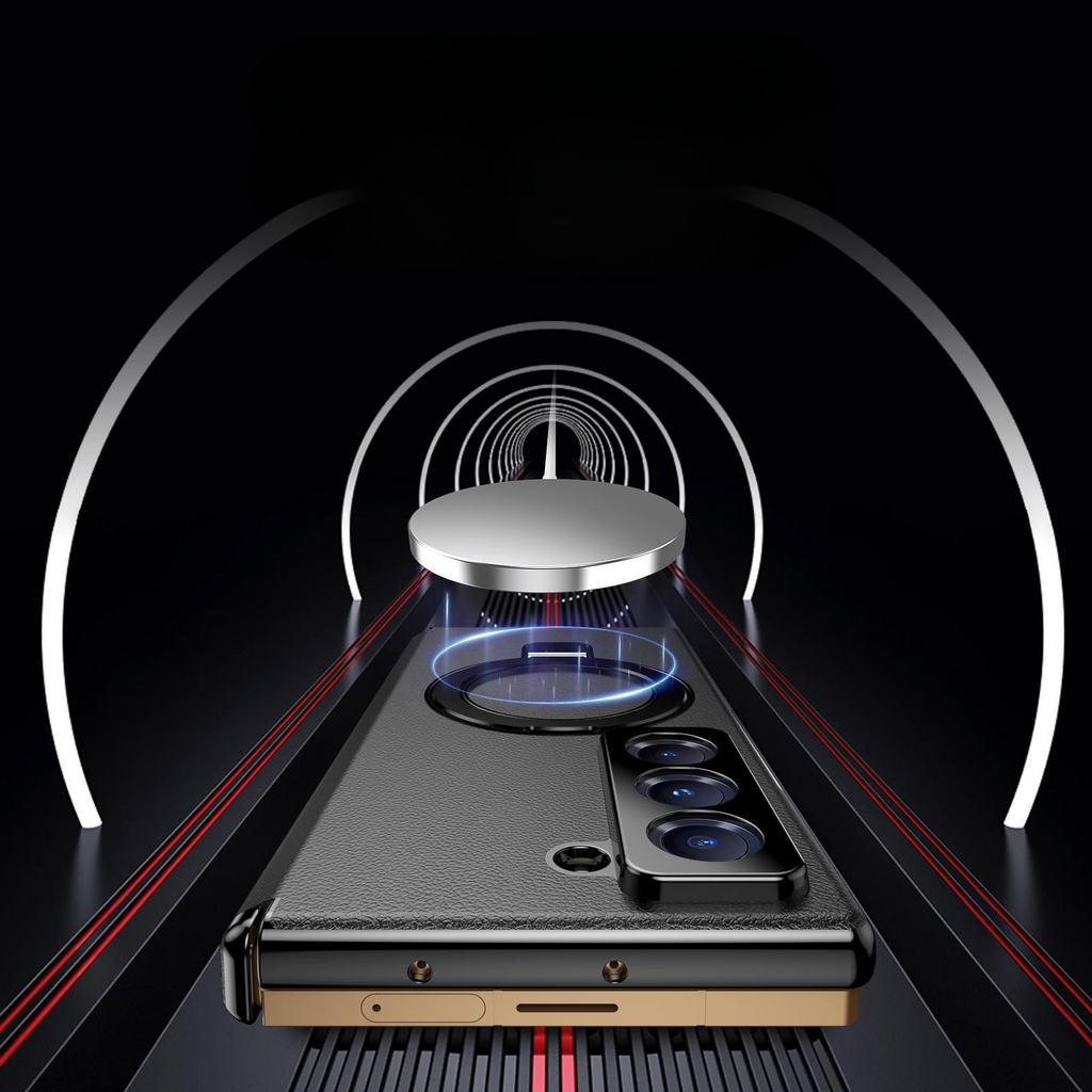 Hinged Full-coverage Protective Leather Case Cover for Samsung Fold Series