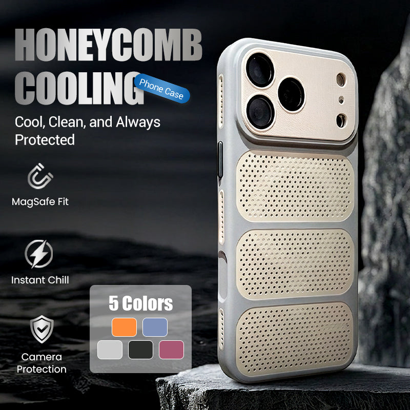 Breathable Honeycomb Vent MagSafe iPhone Case