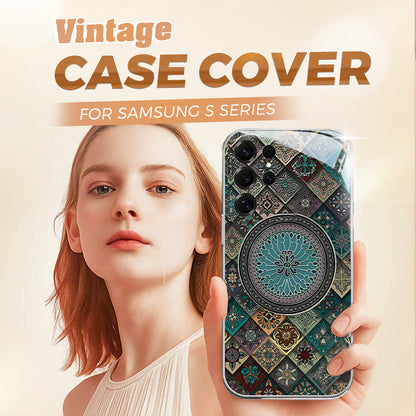 Colorful Blue Lotus Flower Totem Case Cover for Samsung S Series - Get a FREE Exquisite Diamond Bracelet!🔥