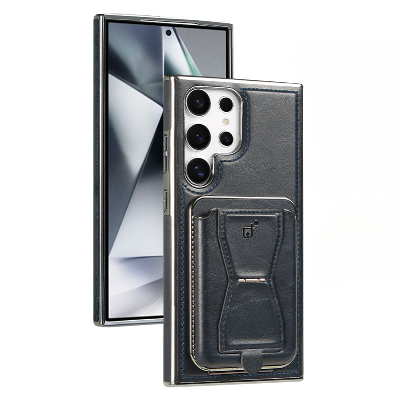 Leather Magnetic Card Case Cover for Samsung S Series