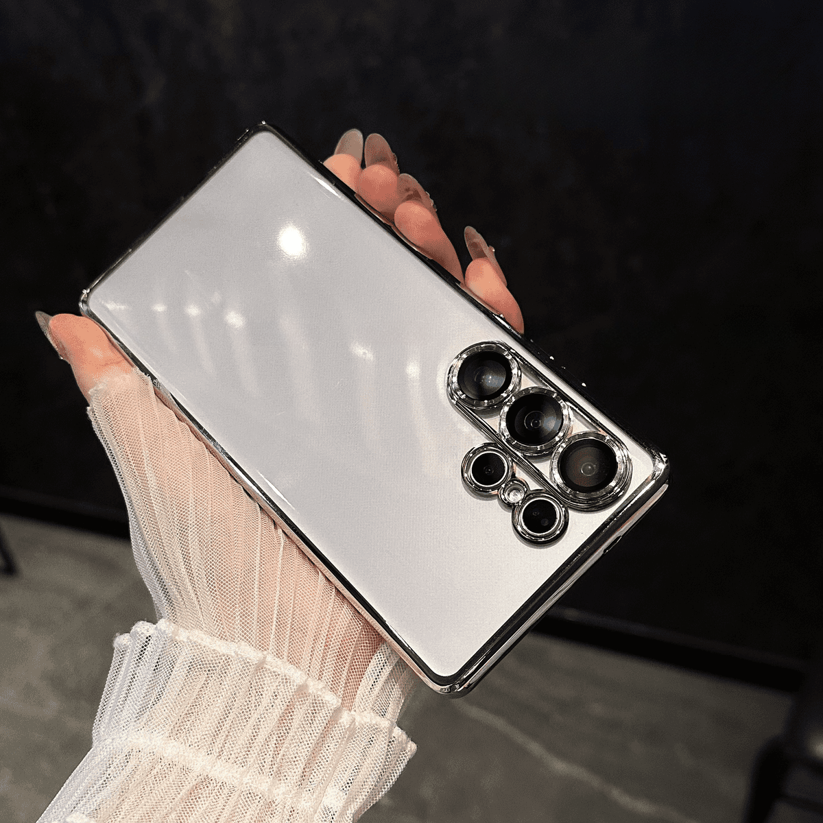 Transparent Full Cover Lens Protective Case Cover for Samsung S Series
