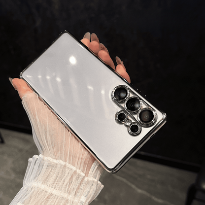 Transparent Full Cover Lens Protective Case Cover for Samsung S Series