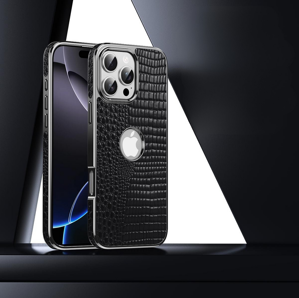 Crocodile Leather Case Cover for iPhone