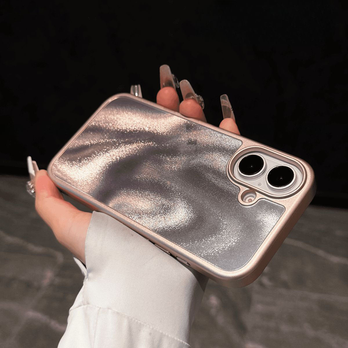 Glittering Gold Shimmering Sand Case Cover for iPhone