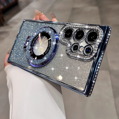Dazzling Folding Bracket That Sparkles Case Cover for Samsung S Series