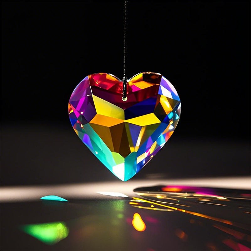 The Crystal Heart Sun Catcher - Where Magic Meets Light