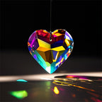 The Crystal Heart Sun Catcher - Where Magic Meets Light