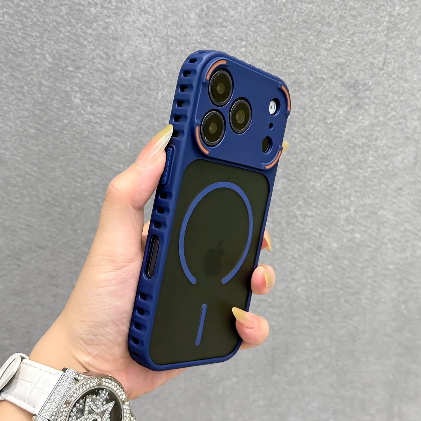 Magnetic Compatible Ventilated Case Cover for iPhone