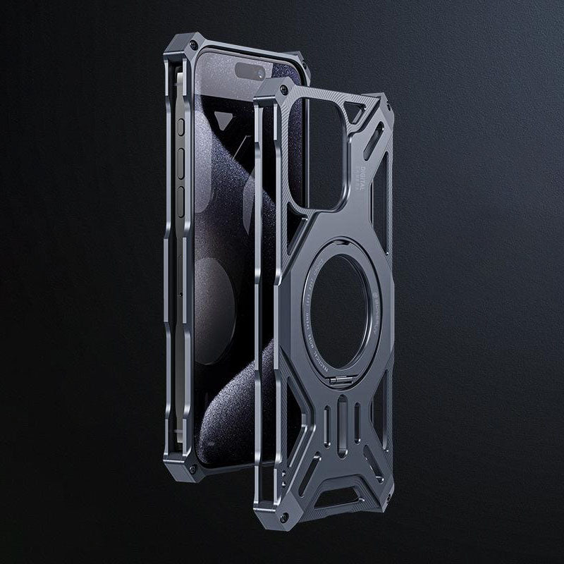 External Alloy Skeleton Case Cover for iPhone