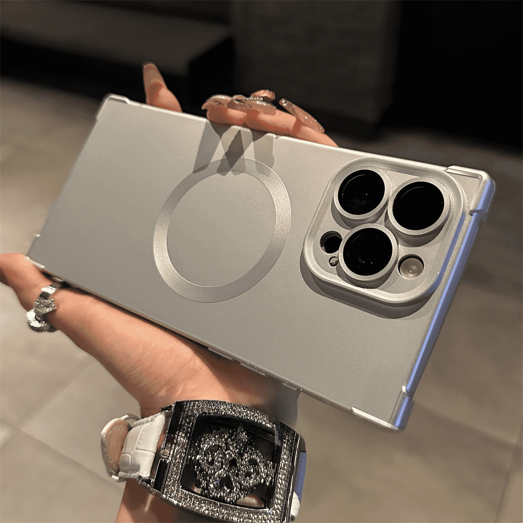 Frosted Magnetic with Four Corners Protection Case Cover for iPhone