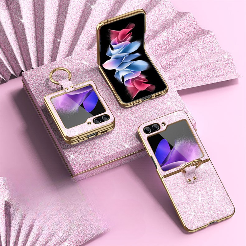 Full Coverage Glitter Case Cover for Samsung Flip Series