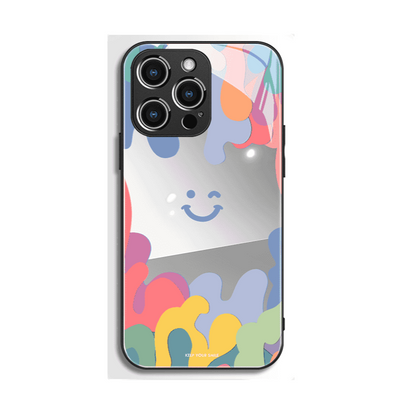 Smiley Mirror Case Cover for iPhone