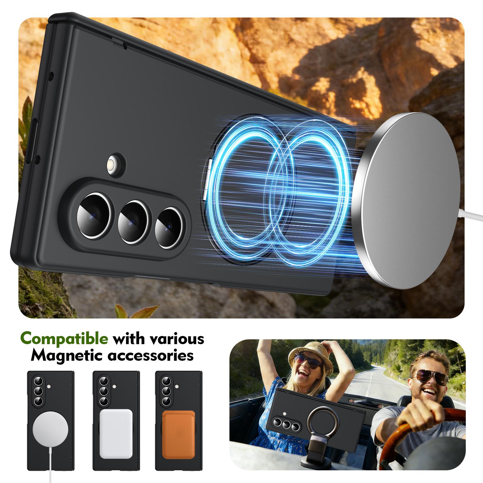 360° Rotating Stand Hinge Protection Magnetic Case for Samsung Galaxy Z Fold Series