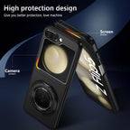 Strong Magnetic Suction Ring Holder Shell Case Cover for Samsung Flip Series