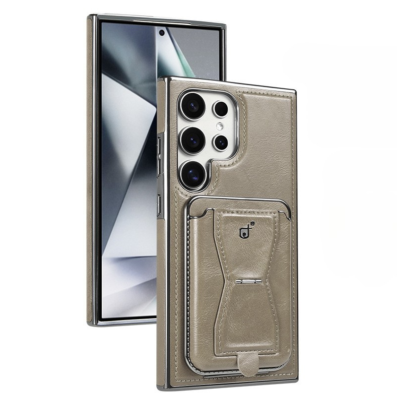 Leather Magnetic Card Case Cover for Samsung S Series